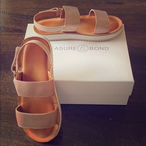 Girls Rose Gold Sandals